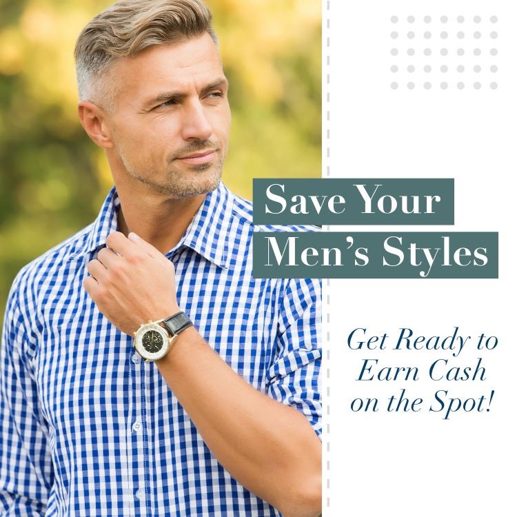 An image of a mature man in a long sleeve checked shirt